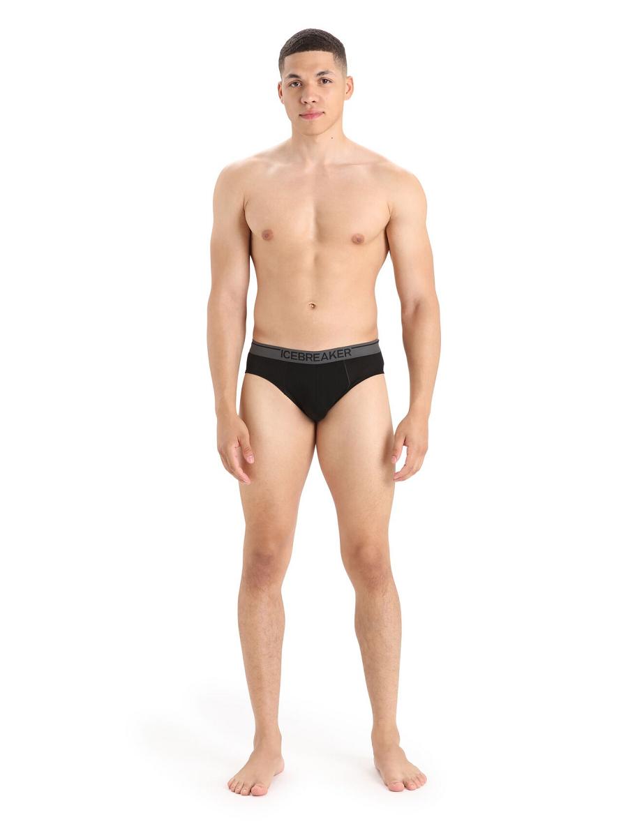 Sous Vêtement Icebreaker Merino Anatomica Briefs Homme Noir | FR 1299JPQJ